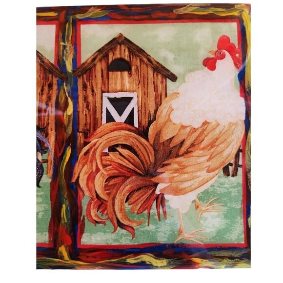 CHICKEN ROOSTER KITCHEN Trivet Tile for Country Farmhouse, Fun Serving Tray - Picture 6 of 9